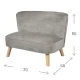 Detská pohovka Lil Sofa Sivá