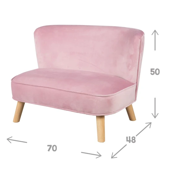 Detská pohovka Lil Sofa Ružová