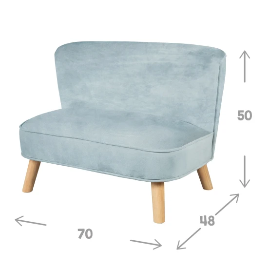 Detská pohovka Lil Sofa Svetlomodrá