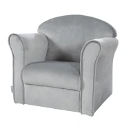 Detské kreslo Lil Sofa s podrúčkami Sivá