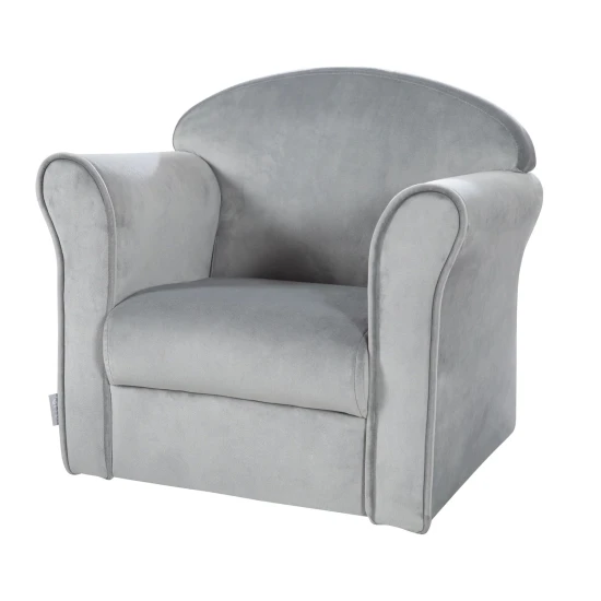 Detské kreslo Lil Sofa s podrúčkami Sivá