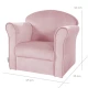 Detské kreslo Lil Sofa s podrúčkami Ružová