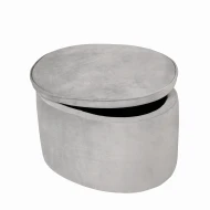 Detský taburet s úložným priestorom Lil Sofa Sivá