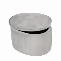 Detský taburet s úložným priestorom Lil Sofa Sivá