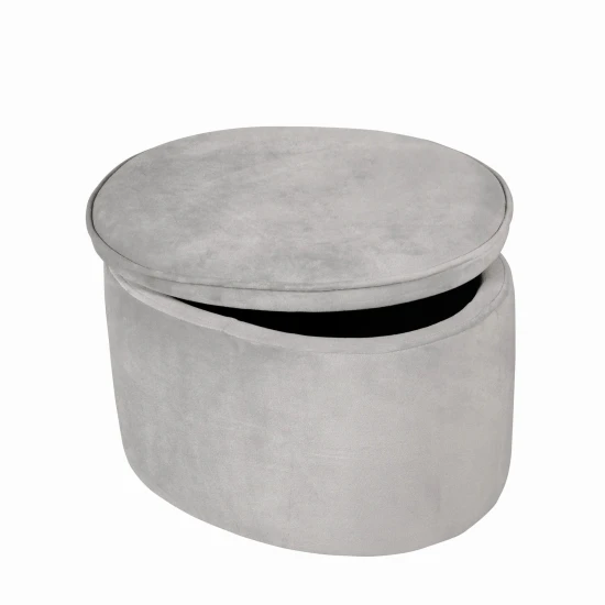 Detský taburet s úložným priestorom Lil Sofa Sivá