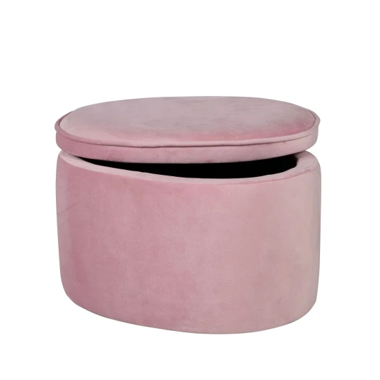 Detský taburet s úložným priestorom Lil Sofa Ružová