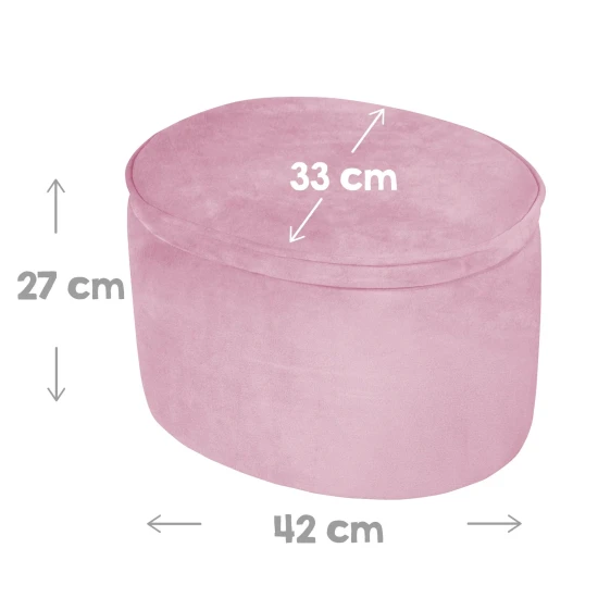 Detský taburet s úložným priestorom Lil Sofa Ružová