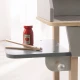 Detský drevený gril BBQ s doplnkami Sivá/natur
