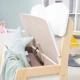 Detská lavica s úložným priestorom na hračky Biela