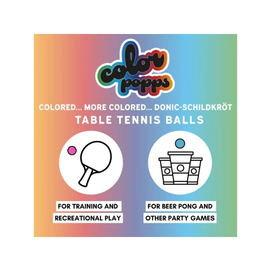 Donic-Schildkröt – loptičky na stolný tenis Colour Popps Poly 40+, 6 ks Donic-Schildkröt – loptičky na stolný tenis Colour Popps Poly 40+, 6 ks DONIC_649015
