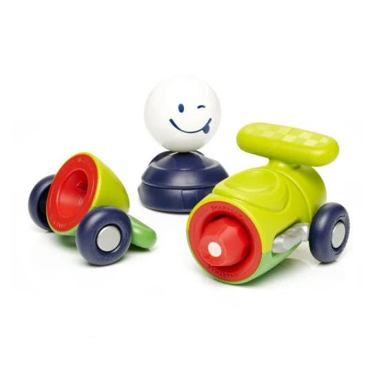 SmartMax stavebnica pre deti: Autíčko s magnetickými dielikmi.