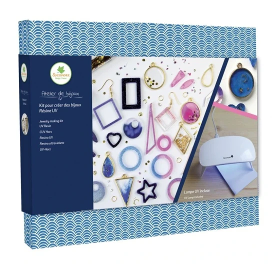 Výroba šperkov z UV živice – kreatívna súprava pre dievčatá, UV lampa, živica a šperky