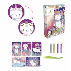 Tvorenie s trblietavým pieskom Mačičky