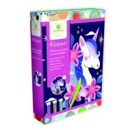 Tvorenie s trblietavým pieskom Jednorožce v noci