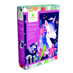 Tvorenie s trblietavým pieskom Jednorožce v noci