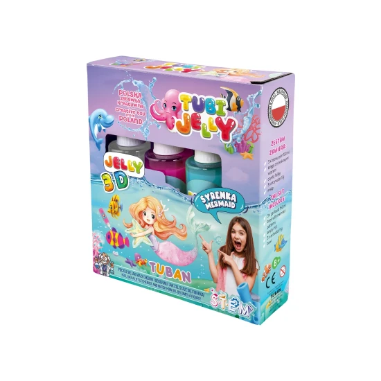Tubi Jelly Kreatívny set Morská panna na tvorbu 3D figúrok