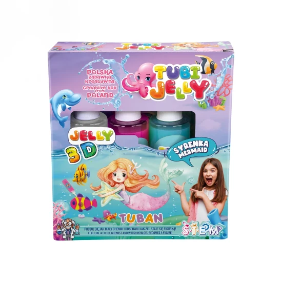Tubi Jelly Kreatívny set Morská panna na tvorbu 3D figúrok