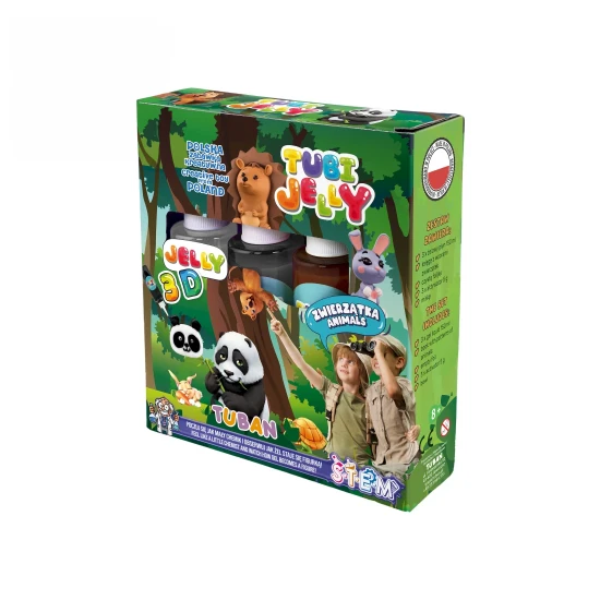Tubi Jelly Kreatívny set Zvieratká na tvorbu 3D figúrok