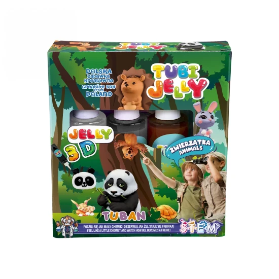 Tubi Jelly Kreatívny set Zvieratká na tvorbu 3D figúrok