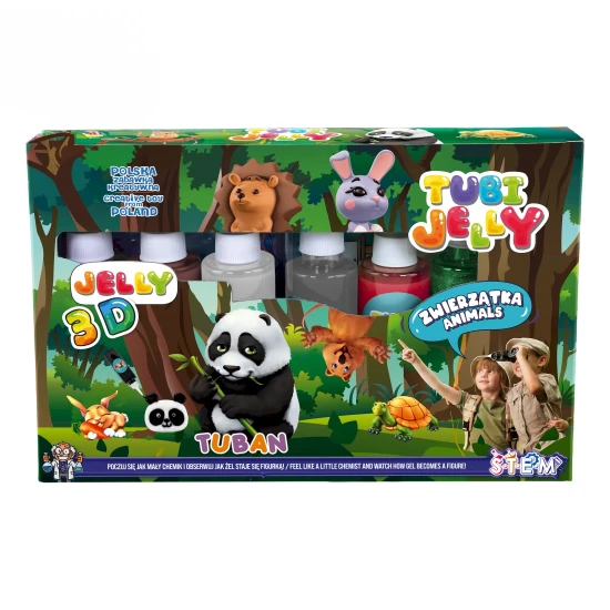 Tubi Jelly Kreatívny set XL Zvieratká na tvorbu 3D figúrok