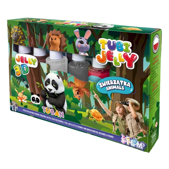 Tubi Jelly Kreatívny set XL Zvieratká na tvorbu 3D figúrok