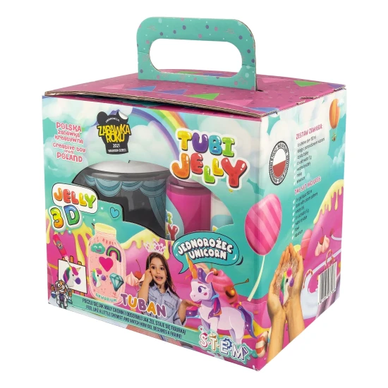 Tubi Jelly Kreatívny set s akváriom XL Jednorožec na tvorbu 3D figúrok