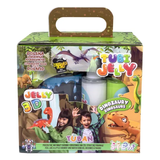 Tubi Jelly Kreatívny set s akváriom XL Dinosaury na tvorbu 3D figúrok