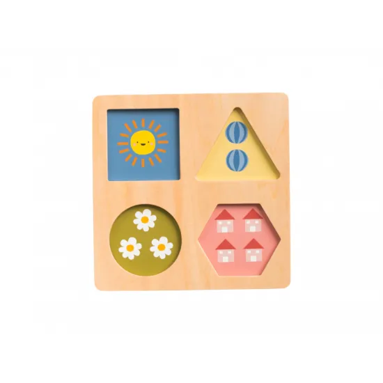 Dieťatko sa naučí farby, tvary a rozvíja jemnú motoriku.