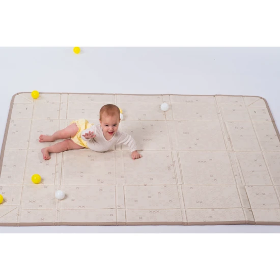 Hracia podložka penová s loptičkami Brown Beige – Taf Toys 13505TAF