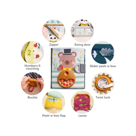 Taf Toys: Kreatívna knižka s aktivitami pre deti od 18 mesiacov