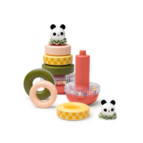 Taf toys Pyramída Panda – podpora motoriky a logiky