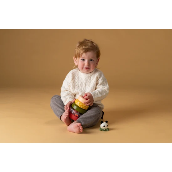 Taf toys Pyramída Panda – podpora motoriky a logiky