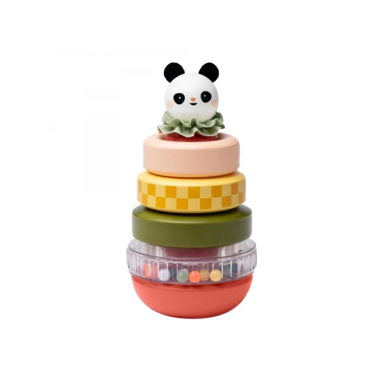 Taf toys Pyramída Panda – podpora motoriky a logiky