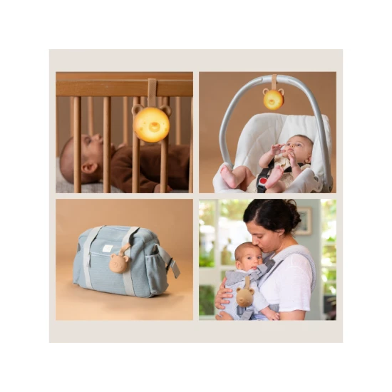 Silikónový medvedík Dream Bear: Kombinácia nočného svetla, melódií a senzorov pre dokonalý spánok