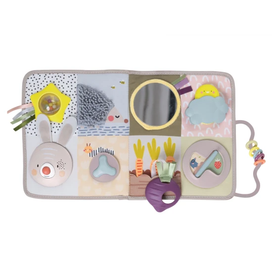 Interaktívny hrací pult s hudbou, svetielkami a krásnymi motívmi zo života na záhrade.