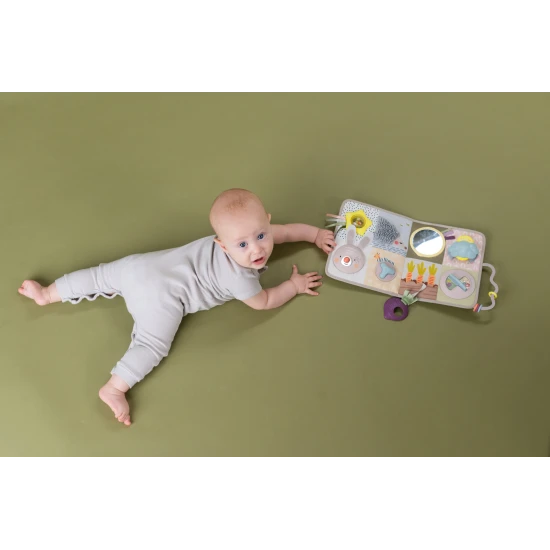 Interaktívny hrací pult s hudbou, svetielkami a krásnymi motívmi zo života na záhrade.