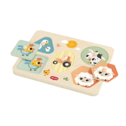 Puzzle so zvukmi drevené Farmers Funday