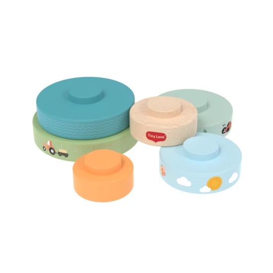 Nasadzovacie krúžky drevené Farmers Funday