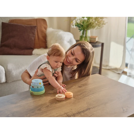 Nasadzovacie krúžky drevené Farmers Funday