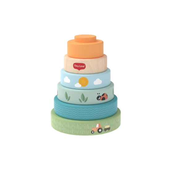 Nasadzovacie krúžky drevené Farmers Funday