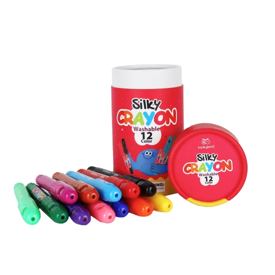 Vianočný set pre malých umelcov – 12 voskoviek a 12 fixiek