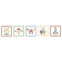 Hra s kladivkom Tvary Pastel