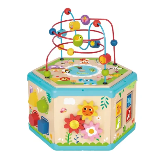 šesťuholníková kocka s aktivitami 7v1 Tooky Toy