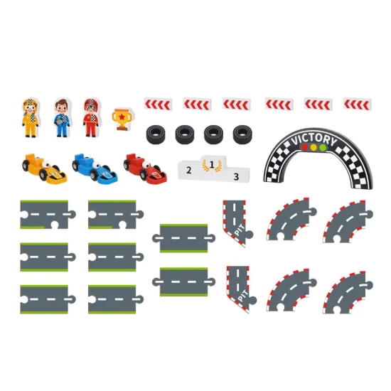 Pretekárská dráha puzzle v kufríku Tooky Toy