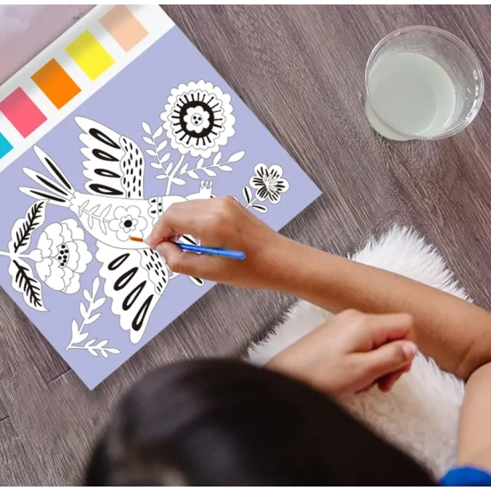 Maľovanie vodou Záhrada Akvarelové omaľovánky Tookyland