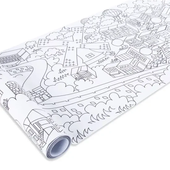 Velká omaľovánka v rolke Mestá sveta Tookyland