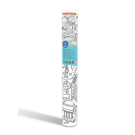 Velká omaľovánka v rolke Mestá sveta Tookyland