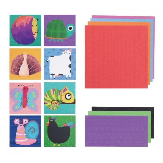 Nalepovacia mozaika pre deti Prvé zvieratká Tookyland