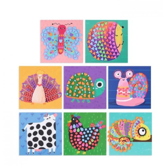 Nalepovacia mozaika pre deti Prvé zvieratká Tookyland