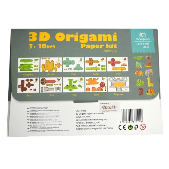 Kreatívna súprava 3D papierové modely Zvieratá Tookyland